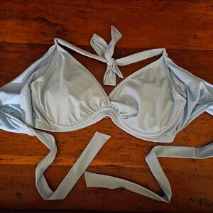 ATHLETA BRA CUP WRAP HALTER BIKINI TOP 36 D/DD